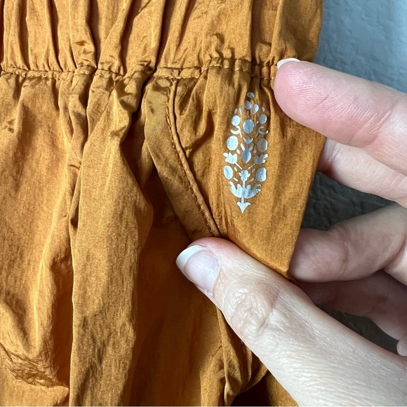 Free People The Way Home Shorts Burnt Orange Activewear Running Size Small - Picture 5 of 12